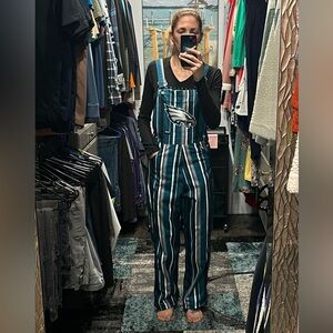 Philadelphia Eagles overalls and long sleeve - fits small/med